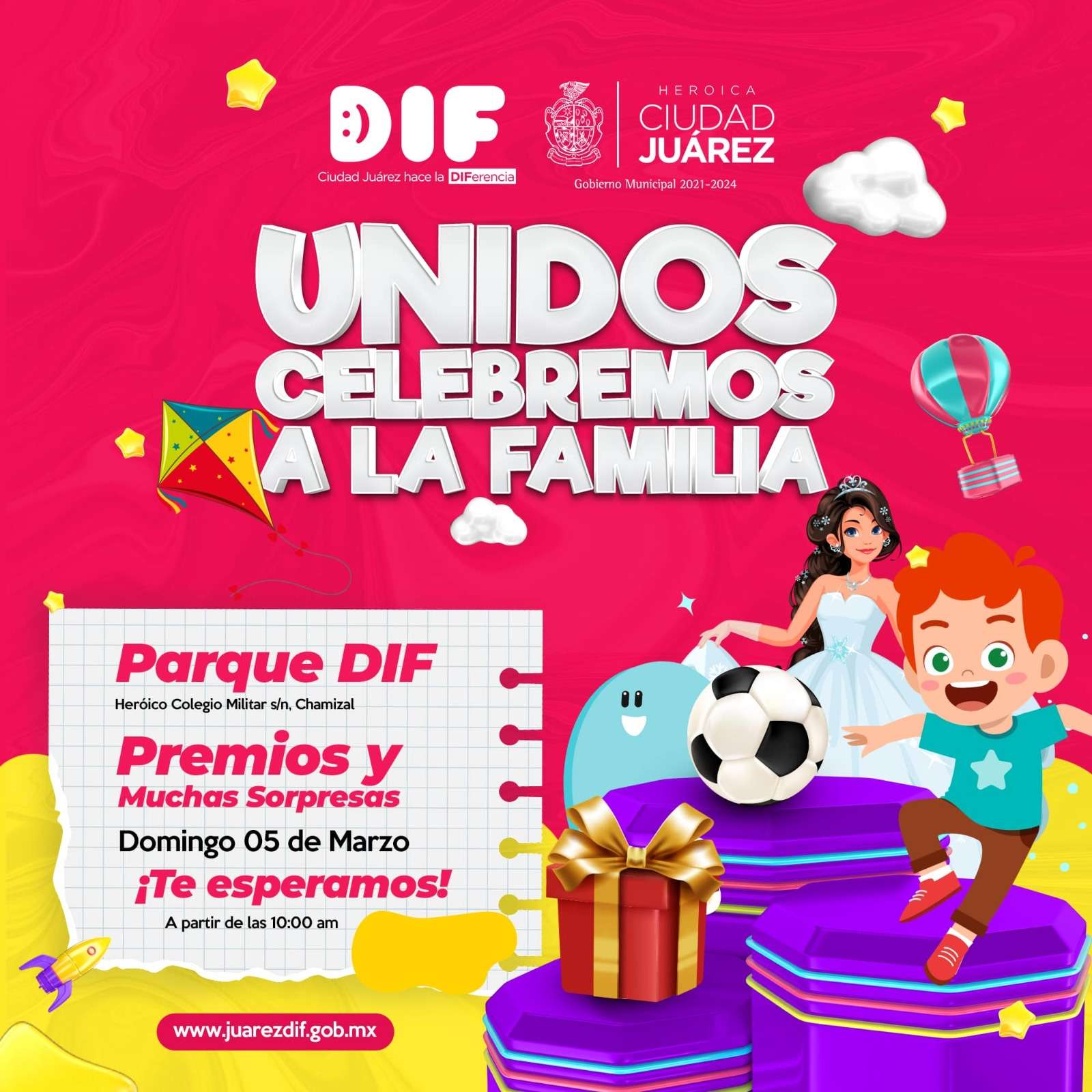 Realizar N Evento Para Celebrar El D A De La Familia En El Parque Dif