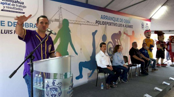 Da Alcalde Banderazo Para Iniciar Segunda Etapa Del Polideportivo Luis