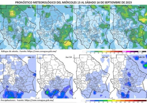 Prevalece pronóstico de lluvias para gran parte del Estado La Opción