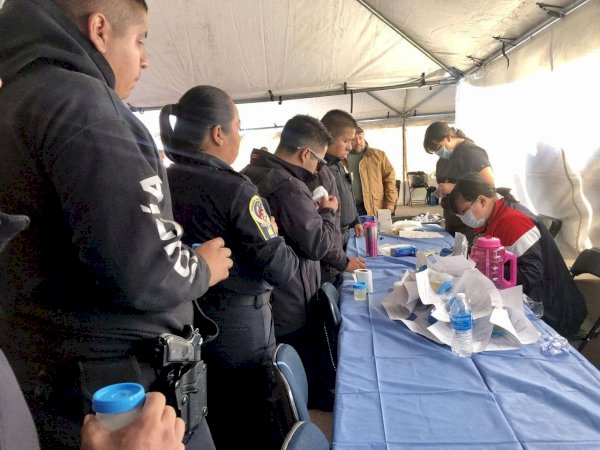 Aplican antidoping masivo a elementos de la Policía Municipal La