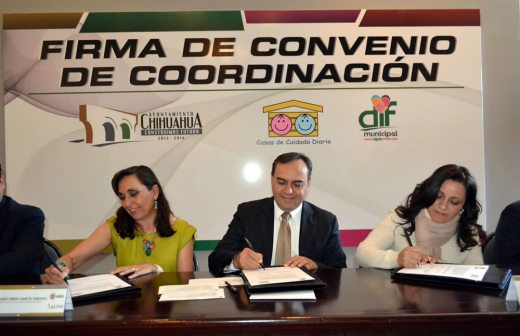 Firman convenio de coordinación municipio, DIF y casas de cuidado diario