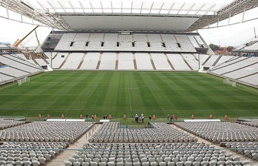 Realizan entrega simbólica del estadio Arena Corinthians de Sao Paulo