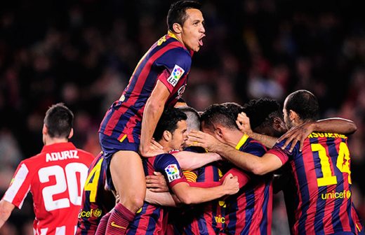 Messi y Pedro lideran remontada del Barcelona ante el Athletic