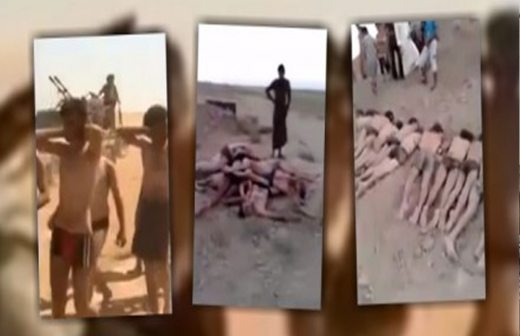 Difunden video donde Estado Islámico masacra a 150 soldados capturados en Siria
