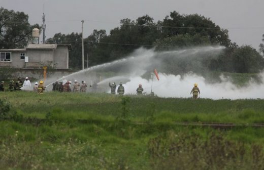 Controlan incendio provocado por fuga de gas en Puebla