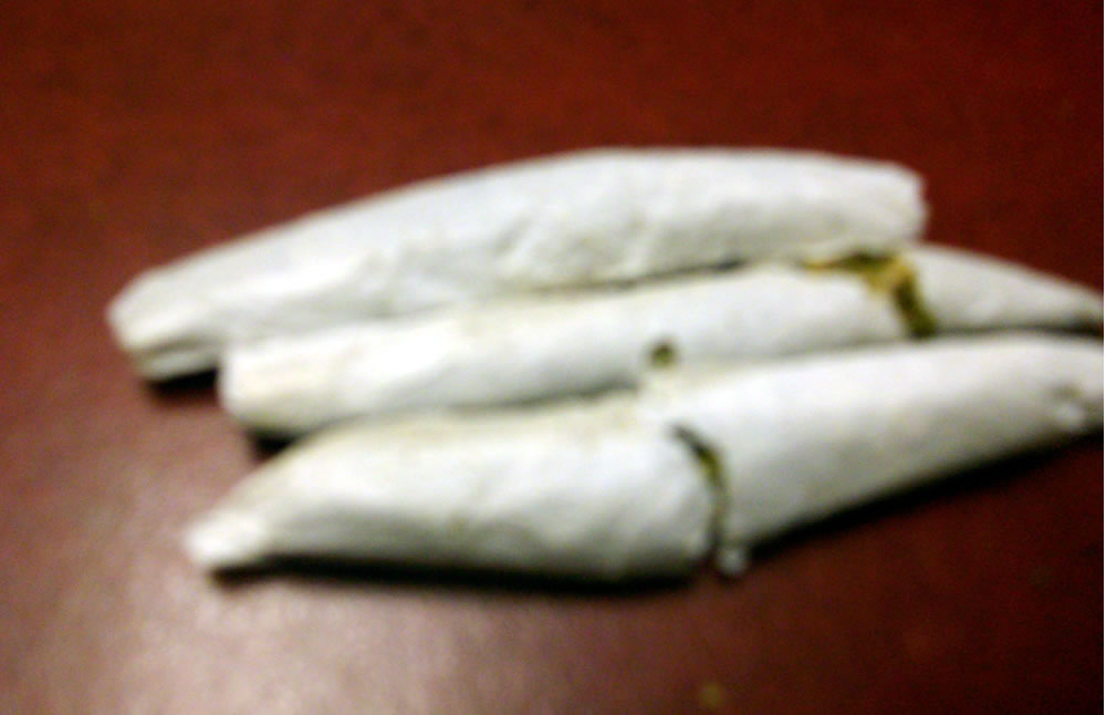 Cigarros de marihuana que circulaban en la fiesta