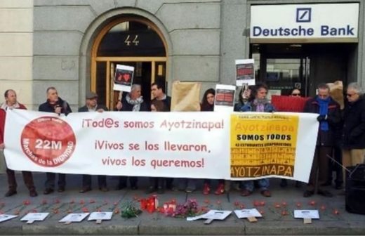 Piden justicia en España por el caso Ayotzinapa