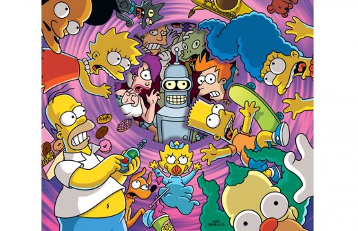Crearán capítulo de los Simpson y Futurama juntos 