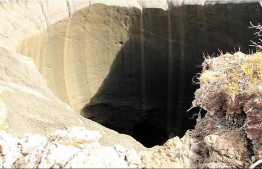 Muestran como luce por dentro el misterioso cráter hallado en Siberia