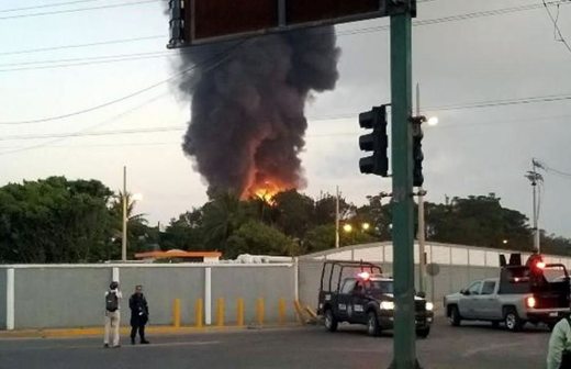 Se incendia tanque en refinería de Tamulipas; hay 2 lesionados