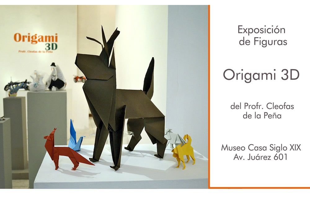 Exposición de figuras Origami 3D