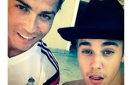 Justin Bieber se toma selfie con Cristiano Ronaldo