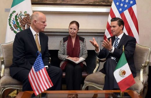 Se reúne Peña Nieto con gobernador de California