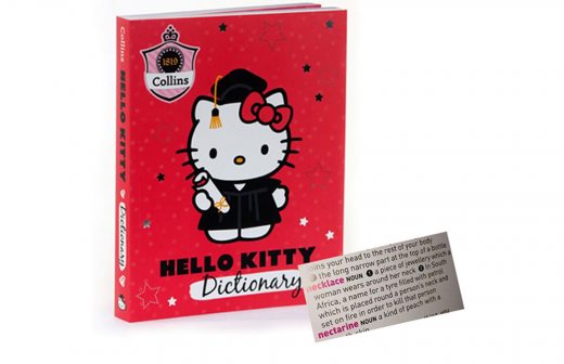 Descubre madre de familia contenido violento en diccionario de Hello Kitty