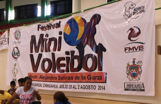 Participan en el Festival Mini de Voleibol grandes deportistas 