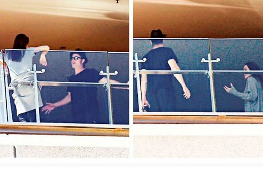 Captan discusión de Jolie y Pitt en balcón de hotel en Australia 