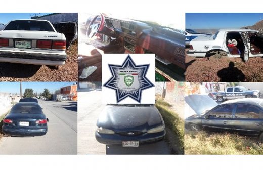 Recuperan policías estatales en un día tres vehículos robados