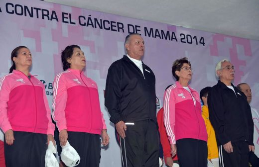 Sedena realiza caminata contra el cáncer de mama