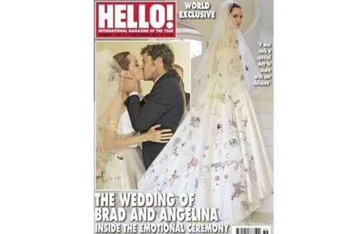 Revelan fotos de boda de Brad Pitt y Angelina Jolie