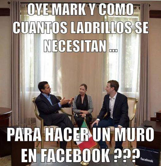 En la visita de Mark Zuckerberg a Peña Nieto