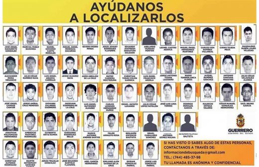 Ubican a un grupo de normalistas desaparecidos en Guerrero