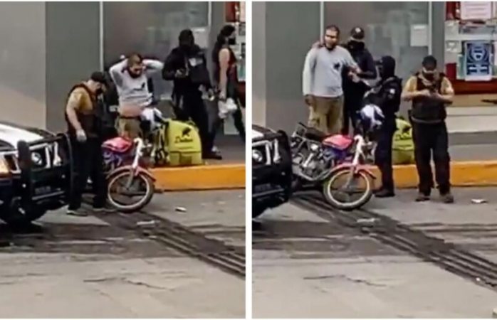 Suspenden a policía de veracruz que sembró droga a motociclista