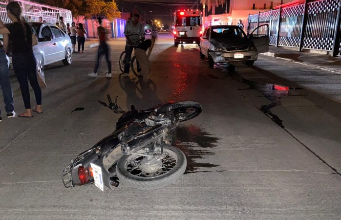 Atropellan a motociclista en la revolución