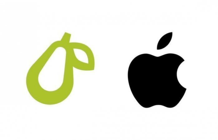 Apple demanda a empresa que usa logo de pera, acusa similitud con su manzana