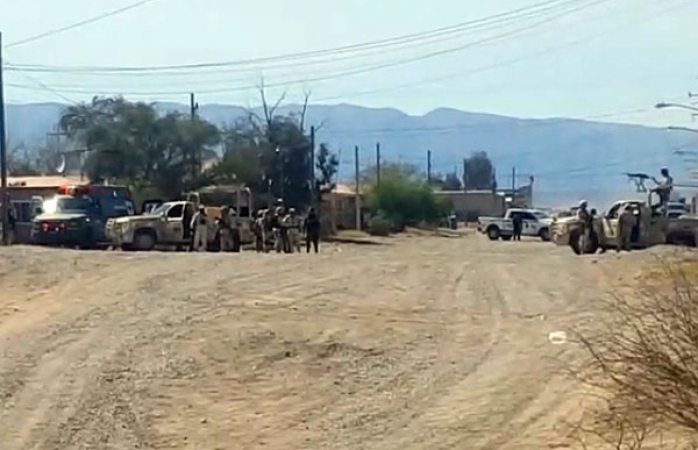 Topón de civiles y Guardia Nacional en Ojinaga