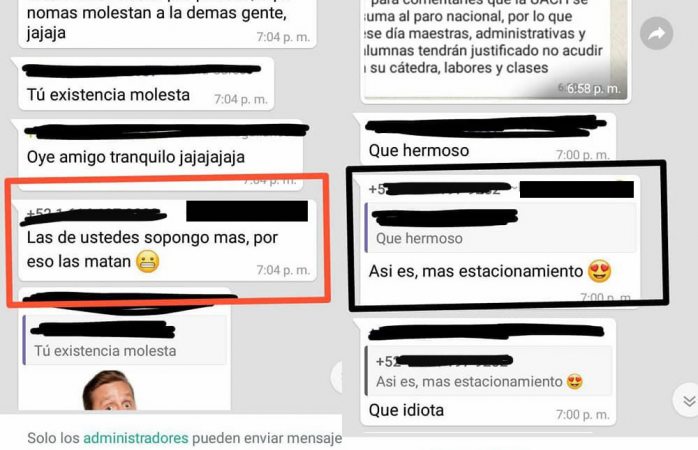 Por eso las matan, desata indignación comentario de estudiante de la uach