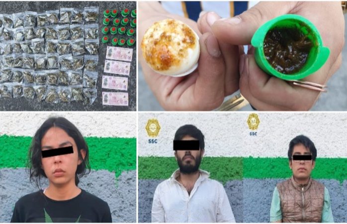 Detienen 3 por vender pelón pelo rico con mariguana