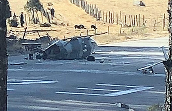 Se desploma helicóptero militar en Guadalupe y Calvo; 4 lesionados