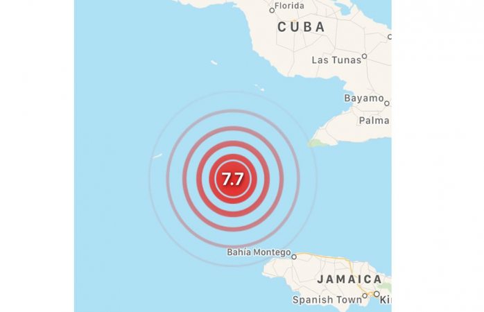 Alertan por tsunami en Cuba, reportan sismo de magnitud 7.7