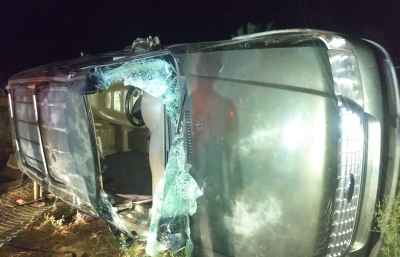 Así quedó la camioneta