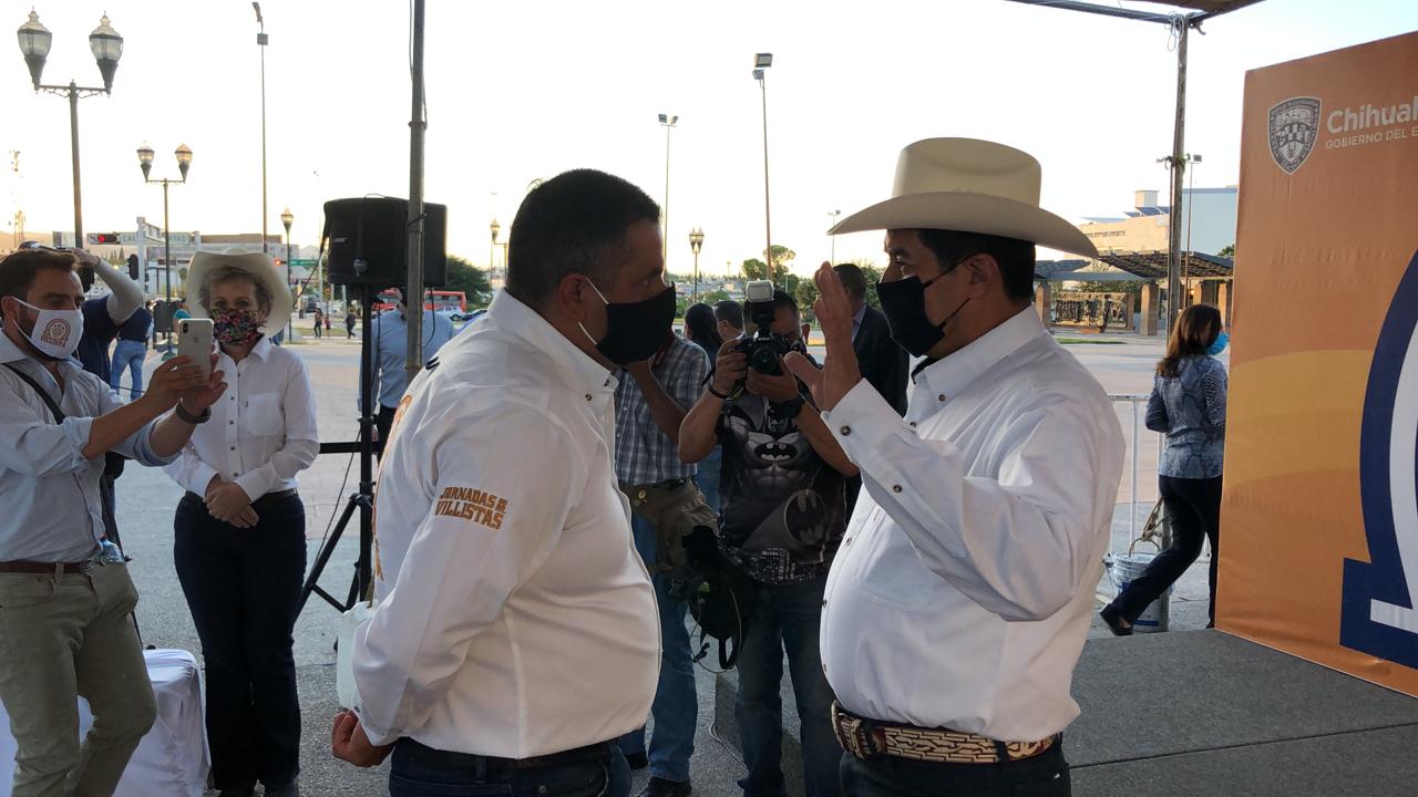 Alcalde Lozoya y gobernador Corral