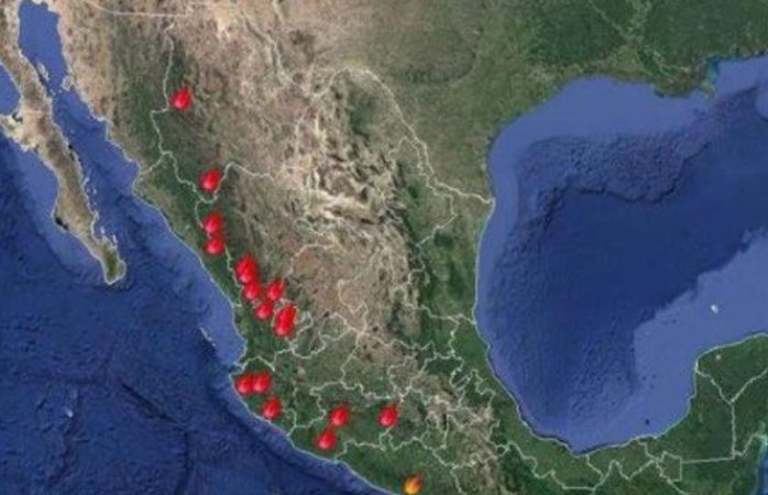 A la baja incendios forestales por lluvias en el país