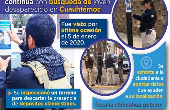 Comisión de búsqueda interviene en desaparición de joven en Cuauhtémoc