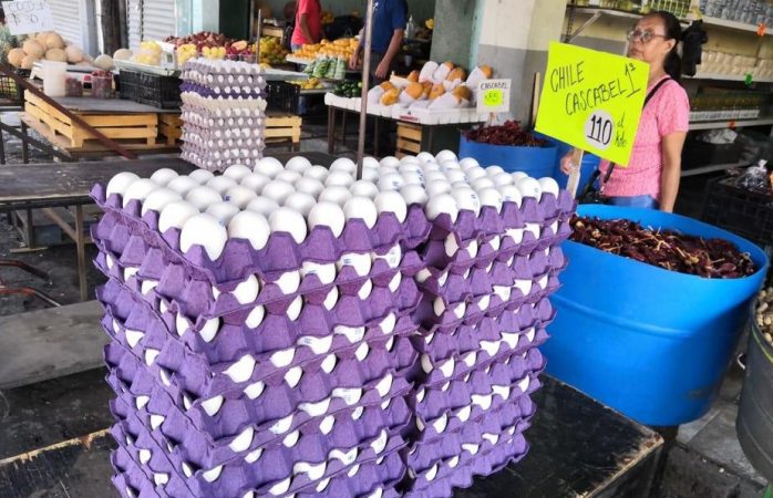 Llega precio del huevo hasta los $90 pesos