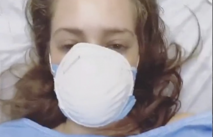 Jolette es ingresada al hospital al dar positivo al covid-19