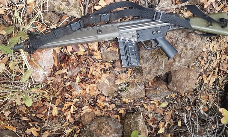Una de las armas aseguradas