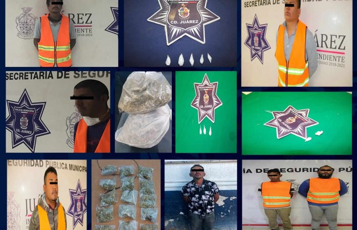 Caen en Juárez 7 presuntos narcomenudistas
