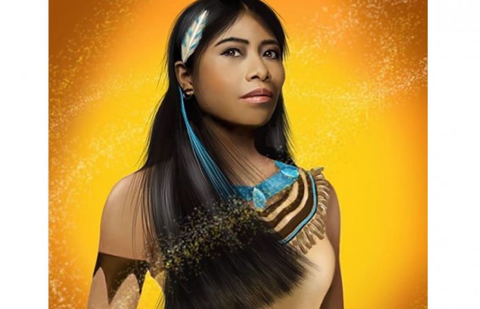 Así se vería yalitza aparicio caracterizada como pocahontas