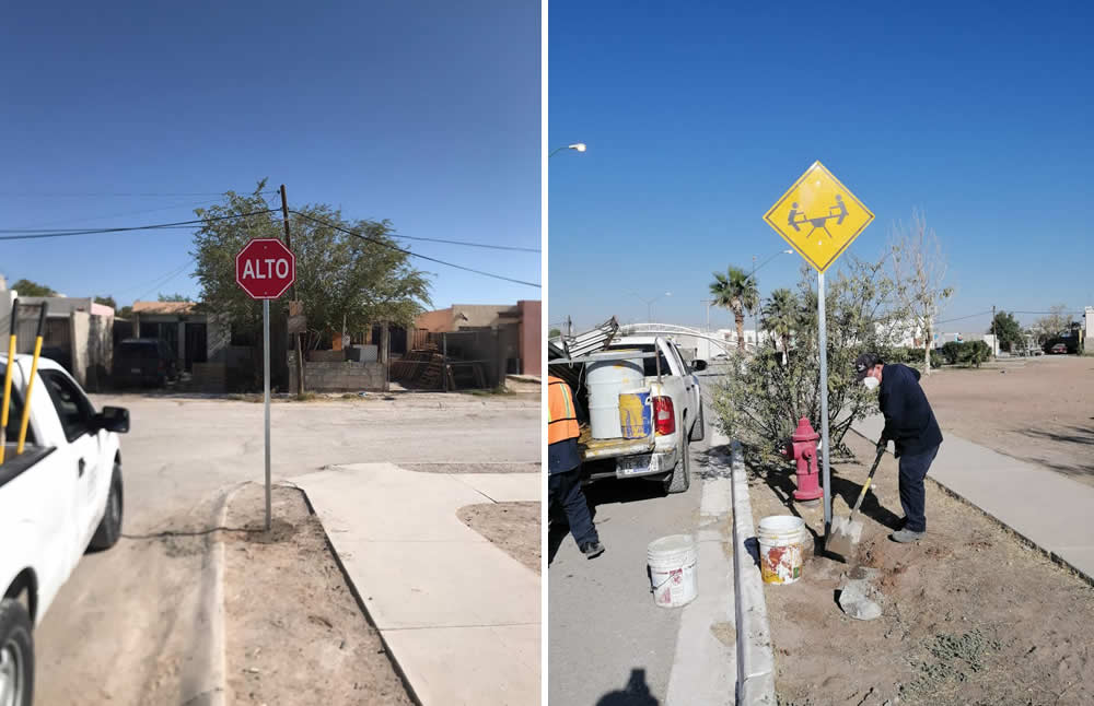 Trabajaron tres cuadrillas en diversos cruces