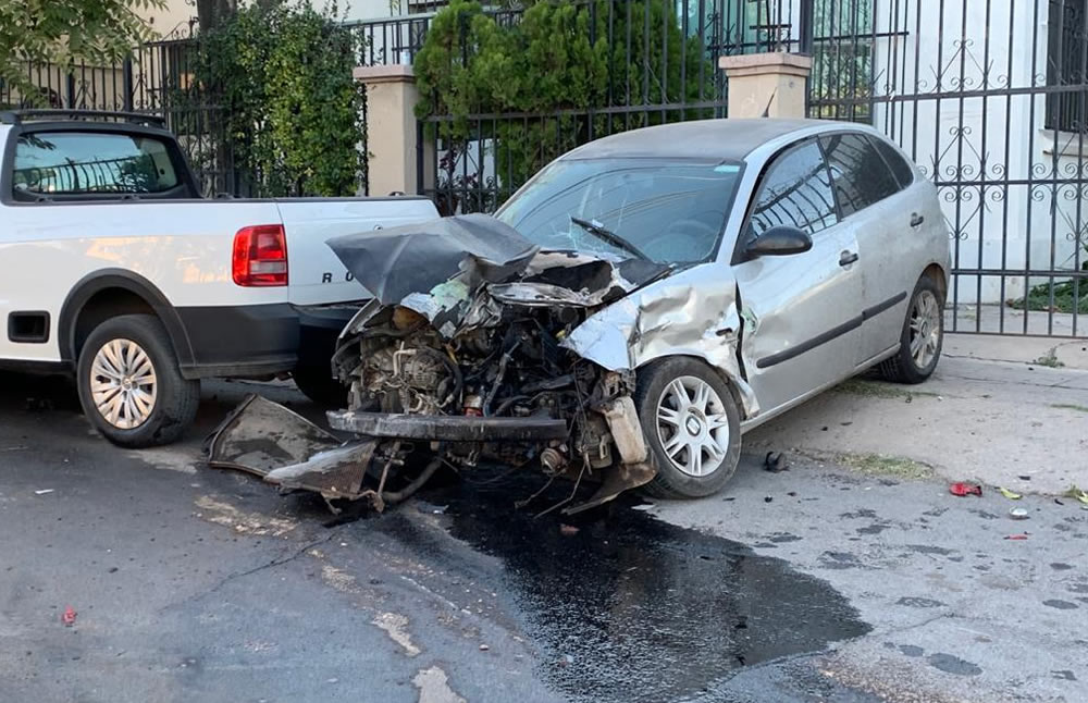 Aparatoso accidente en aldama y pacheco