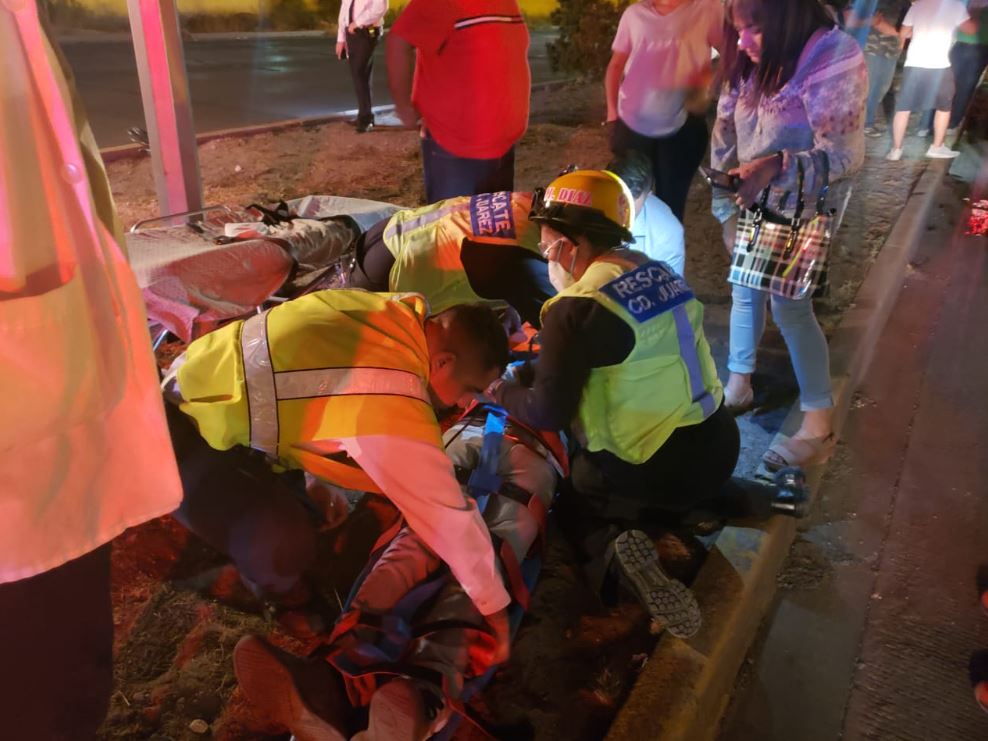 Personal médico de Seguridad Vial atendió al lesionado