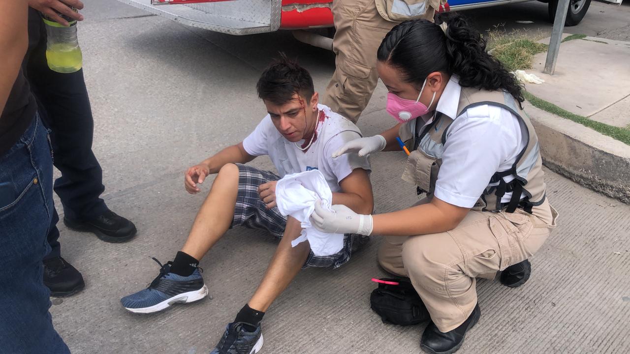 El joven resultó con lesiones de consideración