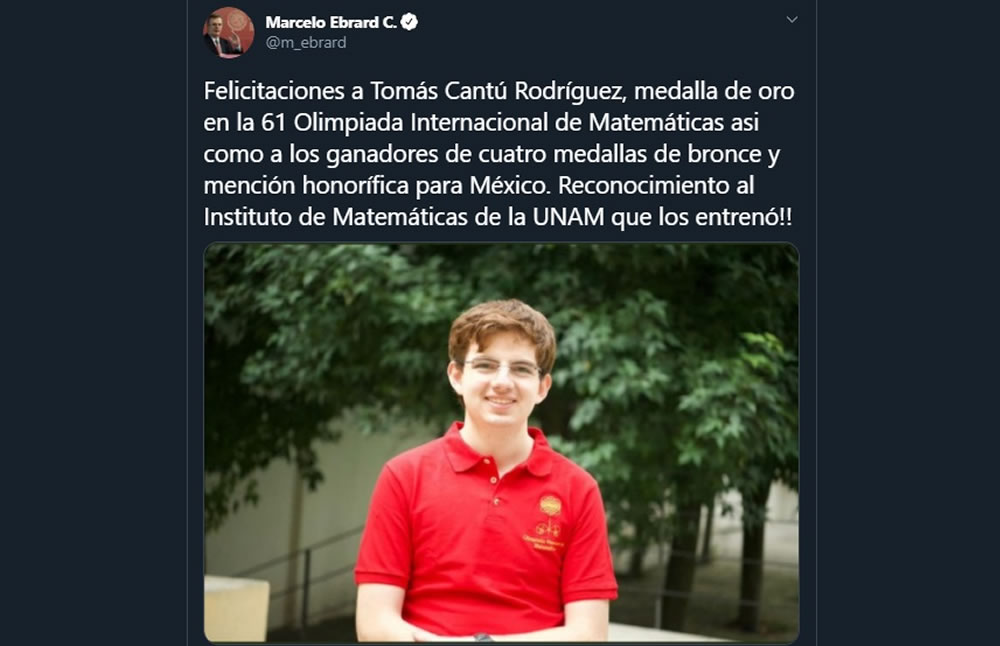 Lo felicitan autoridades