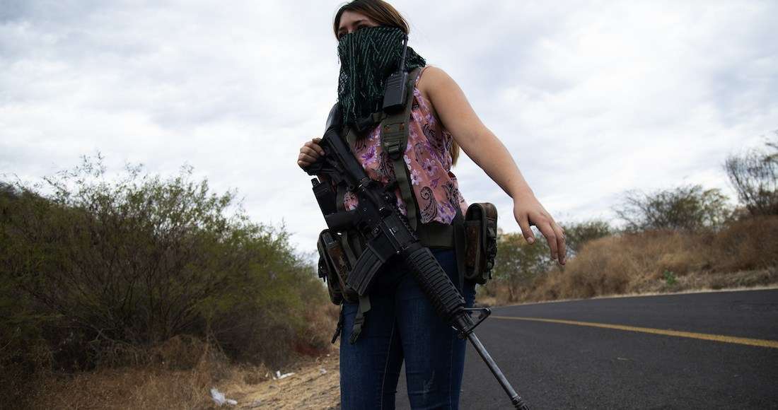 Embarazadas y con bebés, van mujeres vs cjng en michoacán