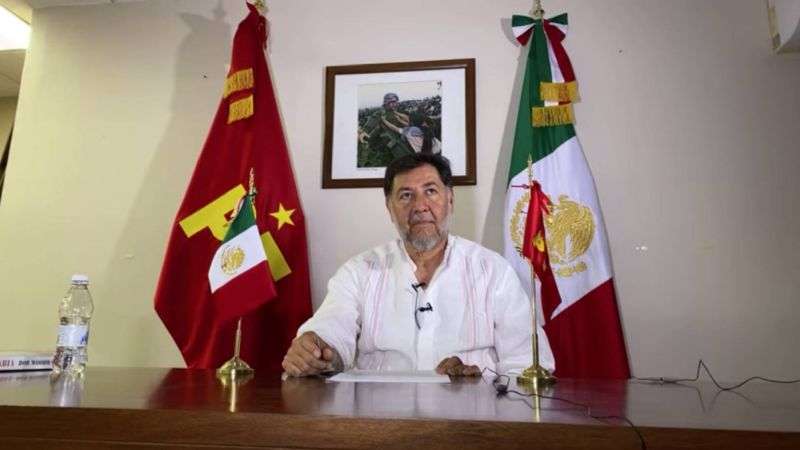 Noroña se disculpa públicamente con diputada panista