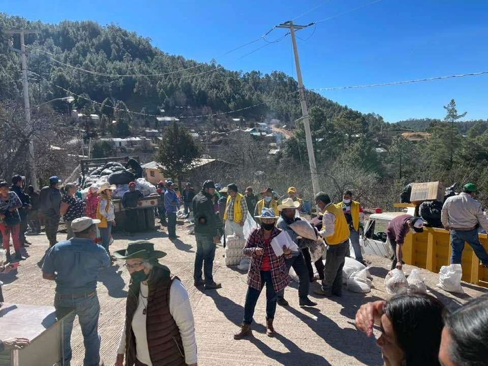 Entrega club de leones castores 15 toneladas de víveres en la sierra  tarahumara | La Opción de Chihuahua